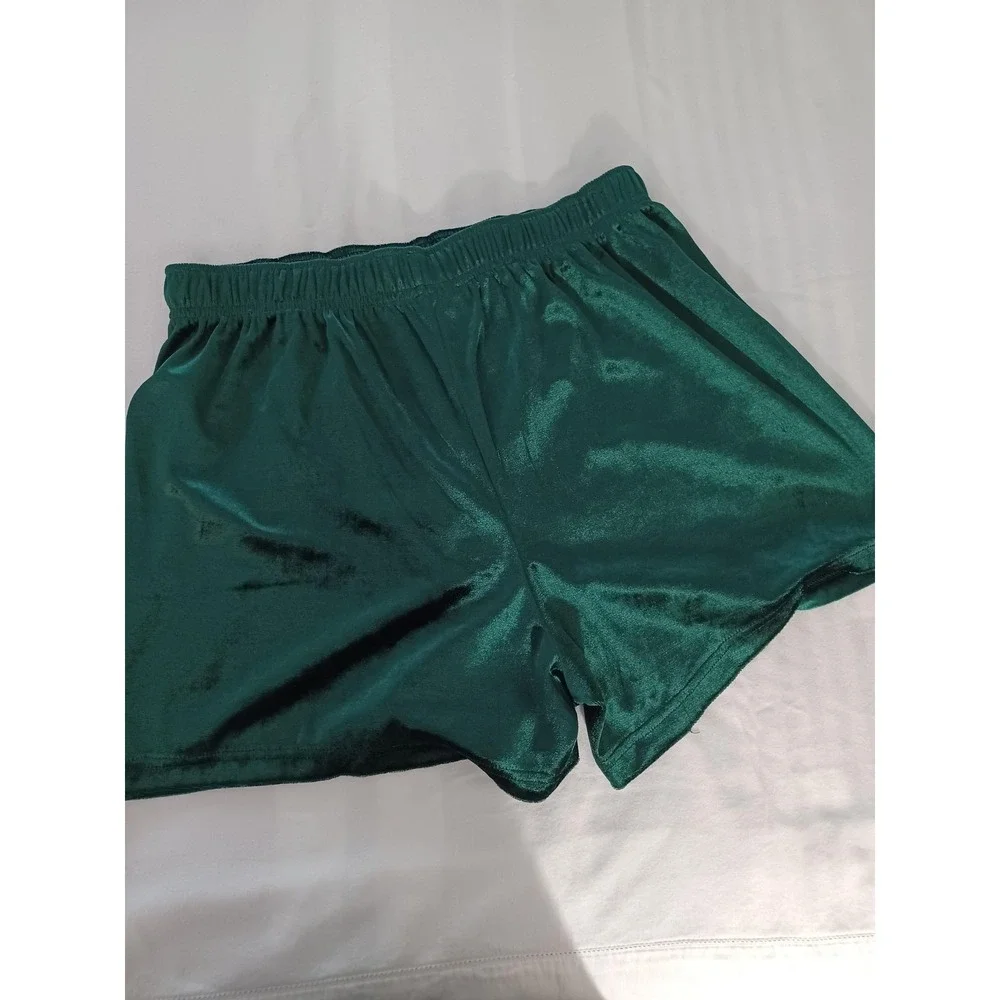 ACCENTS‎ By ISACO Boxer Shorts Mens Large Green Velvet Reindeer Novelty Funny